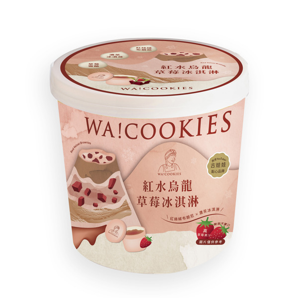 【阿奇儂】WA!COOKIES 紅水烏龍草莓冰淇淋
