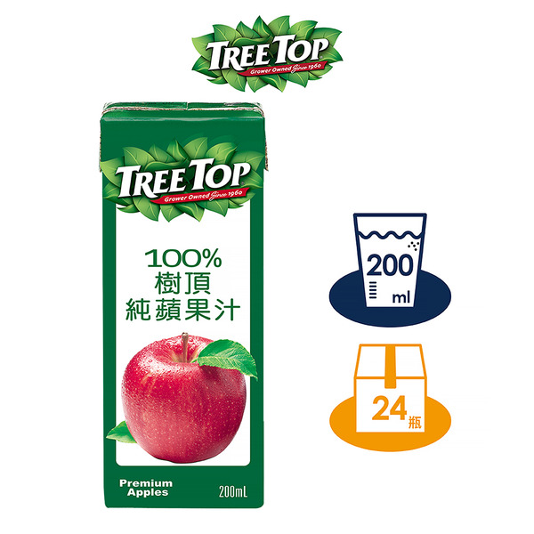 Tree Top 樹頂 100%純蘋果汁 200mlx24入/箱