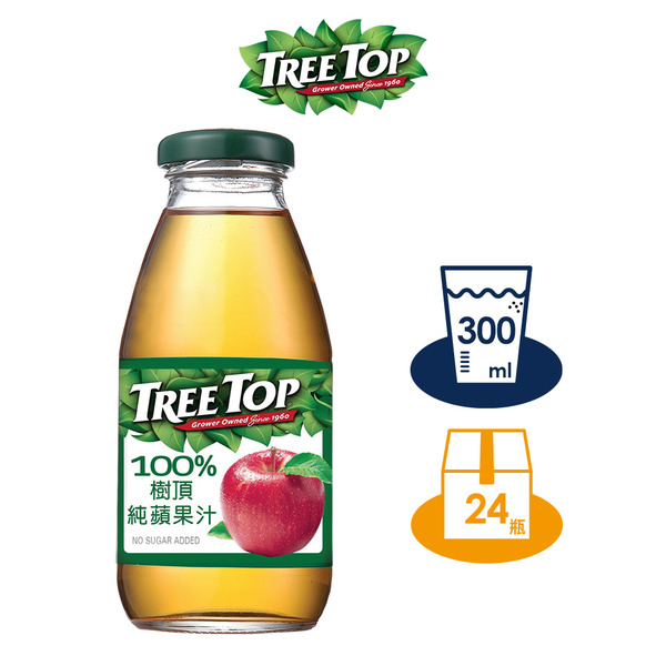 Tree Top 樹頂 100%純蘋果汁 300mlx24入/箱