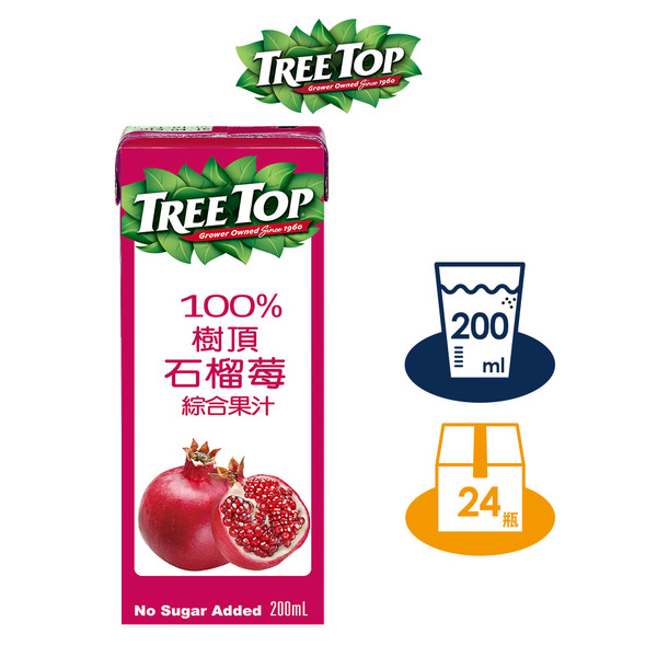Tree Top 樹頂 100%石榴莓綜合果汁 200mlx24入/箱