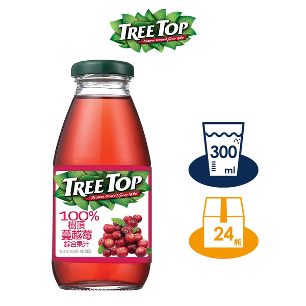 Tree Top 樹頂 100%蔓越莓綜合果汁 300mlx24入/箱