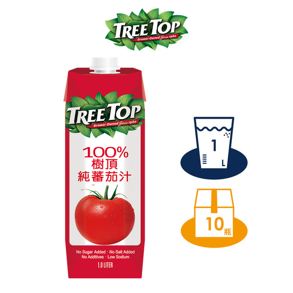 Tree Top 樹頂 100%純蕃茄汁  1000mlx10入/箱