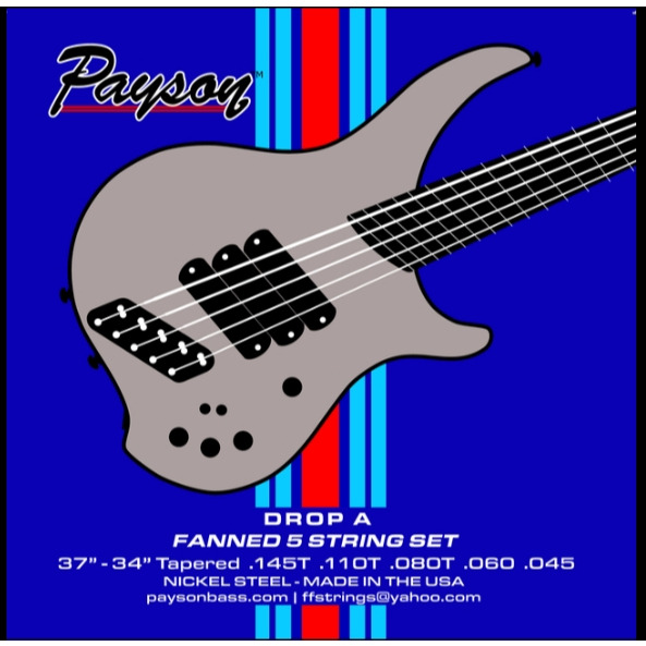payson string DINGWALL弦專用 drop A 降弦 45-145 貝斯弦