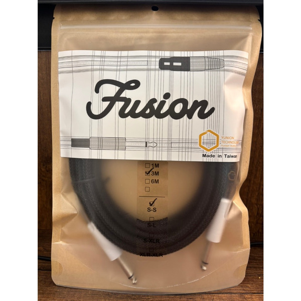 YUNION TECHNOLOGY Fusion  雙S頭 3M 高傳真樂器導線
