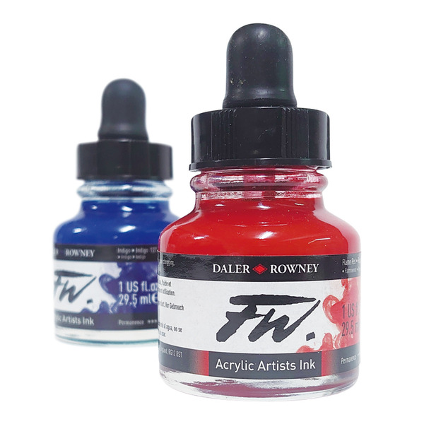 〔英國 ROWNEY 朗尼〕壓克力彩色墨水(共61色) / 29.5ml