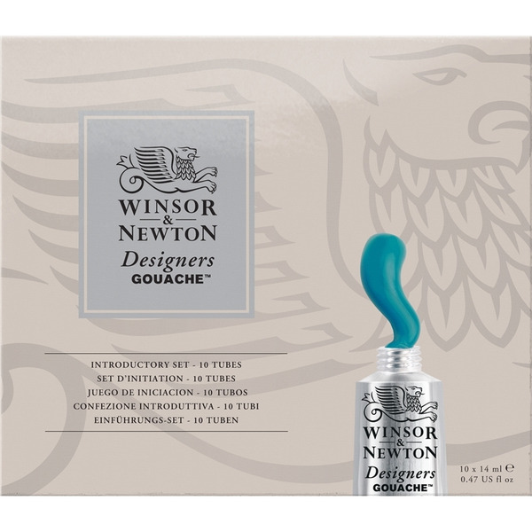 〔英國 Winsor & Newton 溫莎牛頓〕不透明水彩盒裝10色 / 14ml(GOUACHE水粉)
