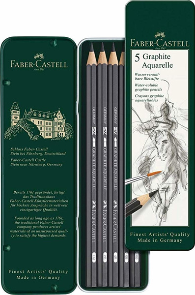 〔德國 Faber-Castell 輝柏〕水墨素描鉛筆(盒裝/單支)