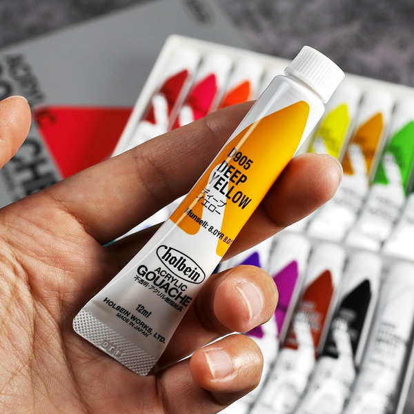 〔日本 Holbein 好賓〕不透明壓克力顏料Gouache / 紙盒(共7款)