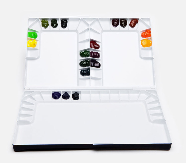 〔韓國 MIJELLO 美捷樂〕工作室專用水彩調色盤-55格 #3055