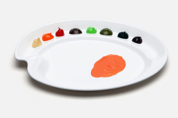 〔韓國 MIJELLO 美捷樂〕蛋形壓克力專用調色盤 S-#3078/L-#3079