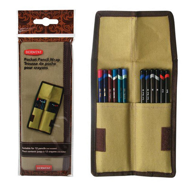〔英國 DERWENT 德爾文〕帆布筆袋/口袋型