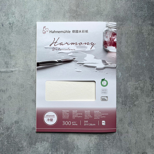 Hahnemühle 哈內姆勒〕水彩紙/ 300g / 16K / 10張入｜ 誠格美術ARTFANS