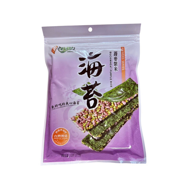 【果子樹】珍穀力-海苔脆片(蕎麥紫米)-5入
