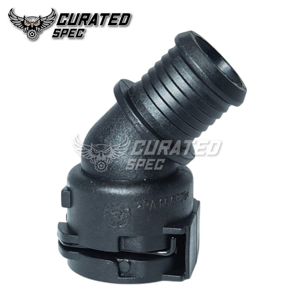 45Deg Connector For 2012-2019 BMW M5 M6 F10 F06 F12 F13 S63N 4.4L V8 RADIATOR HOSE