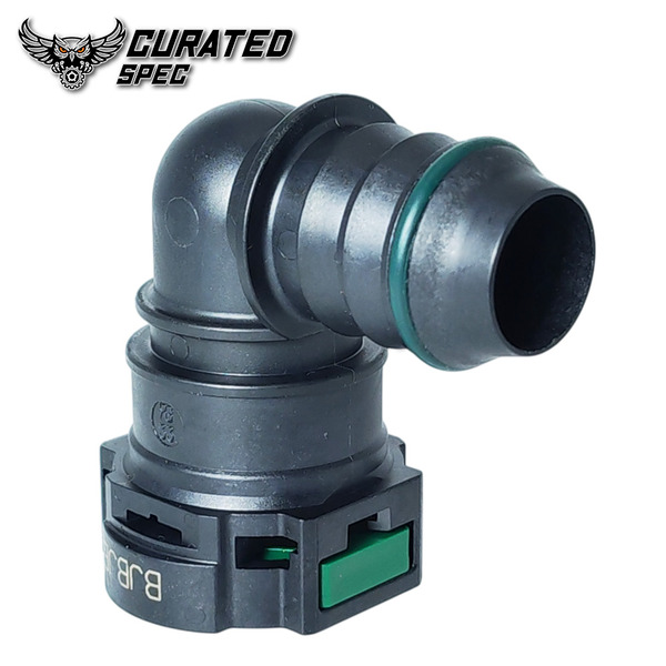90° elbow plastic quick connectors Φ18.9-3/4”-ID16.5-0° for SAE Fuel System Liquid/Radiator Cooling Vapor