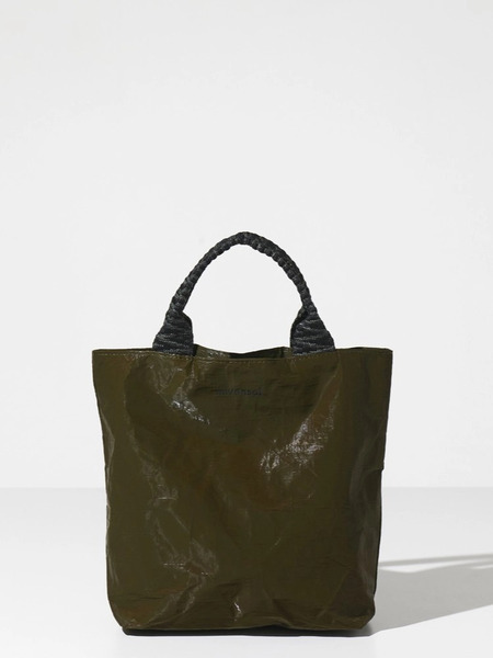 韓國 Miyansol 皺皺兩用迷你托特包（橄欖綠）