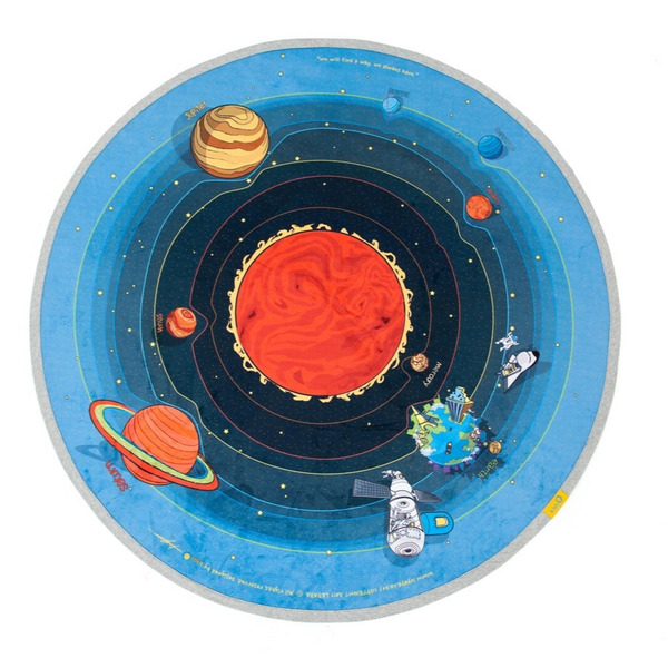 韓國 Le papa 想像力遊戲地墊系列（小星球／130 x 130 cm）