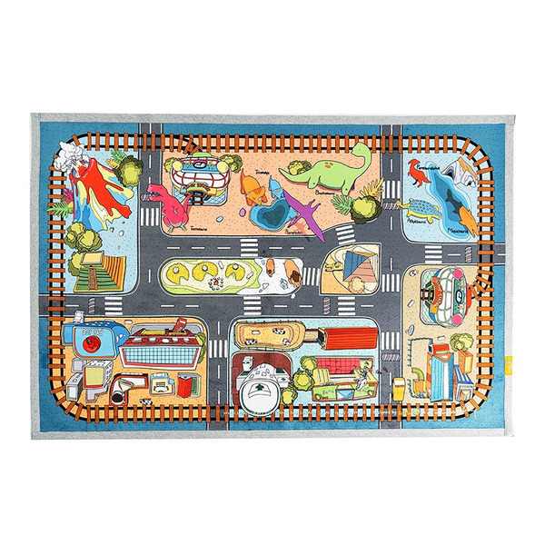 韓國 Le papa 想像力遊戲地墊系列（小恐龍世界／150 x 100 cm）