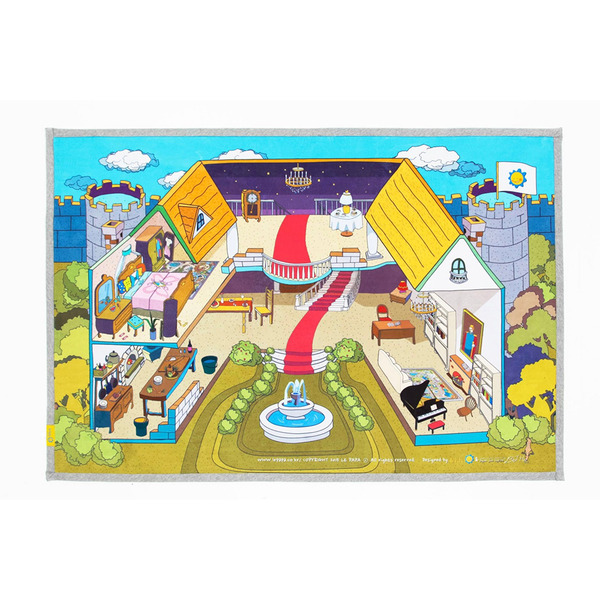 韓國 Le papa 想像力遊戲地墊系列（公主城堡／150 x 100 cm）