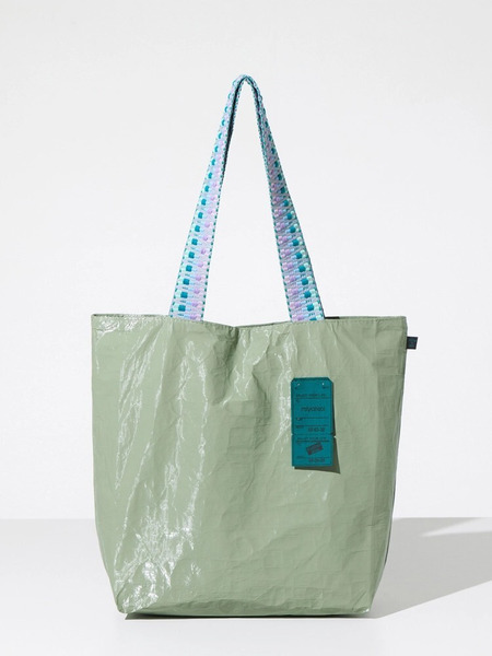 韓國 Miyansol 皺皺托特包（開心果綠）