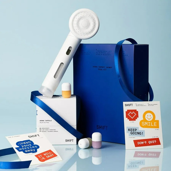 韓國 SHIFT 專利除氯淨膚自動排水蓮蓬頭（居家SPA組）