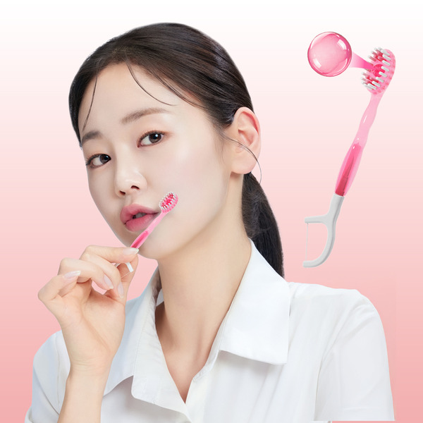 韓國 Quick Clean 5合1 清新膠囊迷你潔牙刷 - 草莓（10入/包）