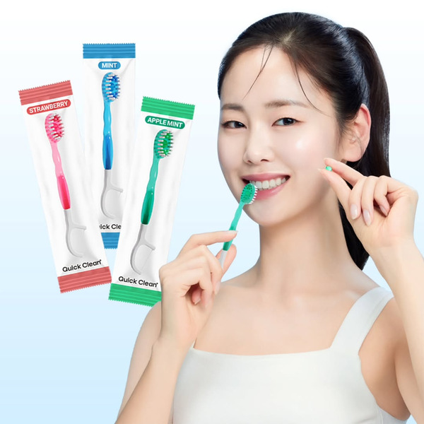 『迎春煥新・質感生活』韓國 Quick Clean 5合1 清新膠囊迷你潔牙刷（10入/包）
