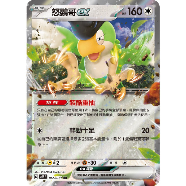 磚櫃 寶可夢 第28彈 冰雪險境 //  怒鸚哥ex 065/071 RR