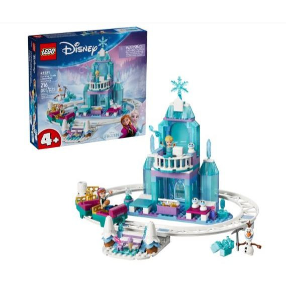 磚櫃 全新樂高 43281 DISNEY 艾莎的冰雪城堡和雪橇大冒險