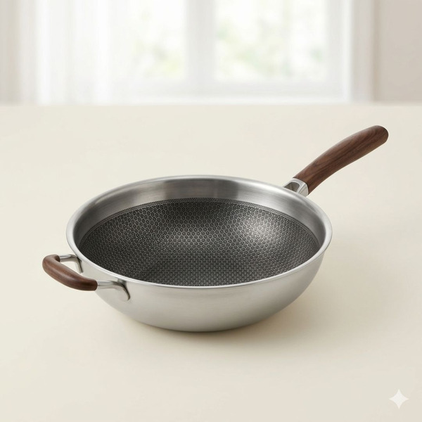 德國工藝 316 不鏽鋼炒鍋