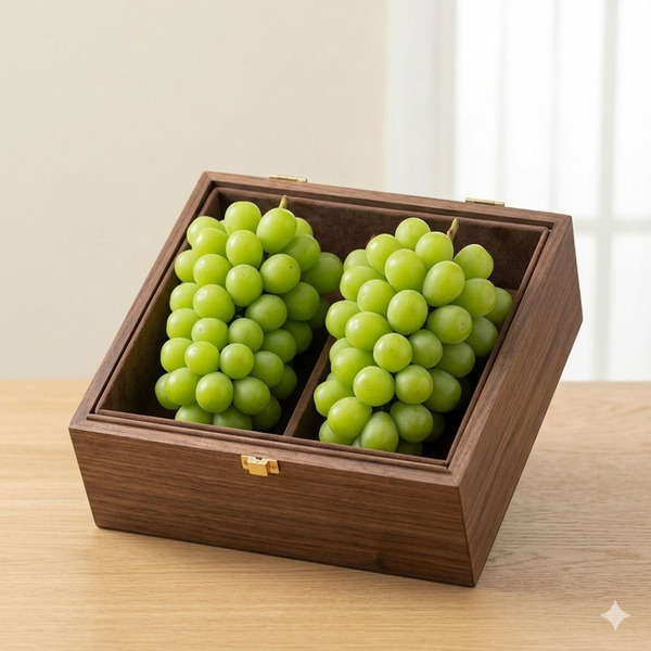 麝香葡萄雙入木盒組