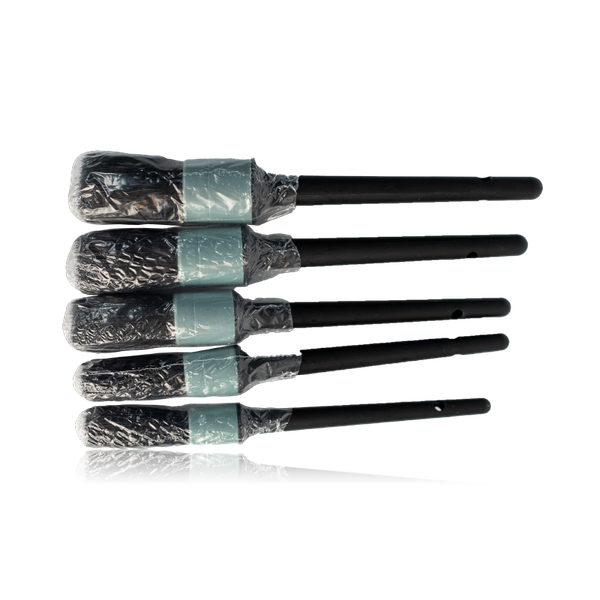 【Aesist美感堅持所】細節專家｜豬鬃毛細節刷5件組｜洗車專用｜去污力強｜不傷車漆