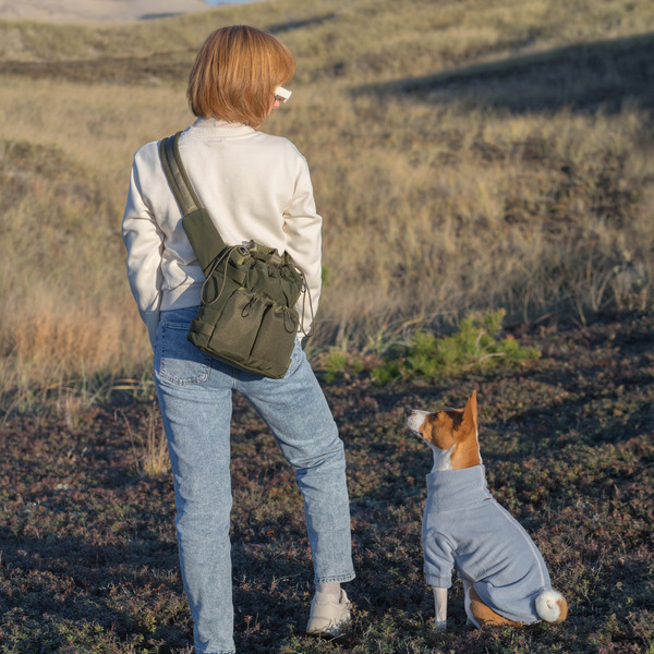 機能散步斜背包 (墨綠)