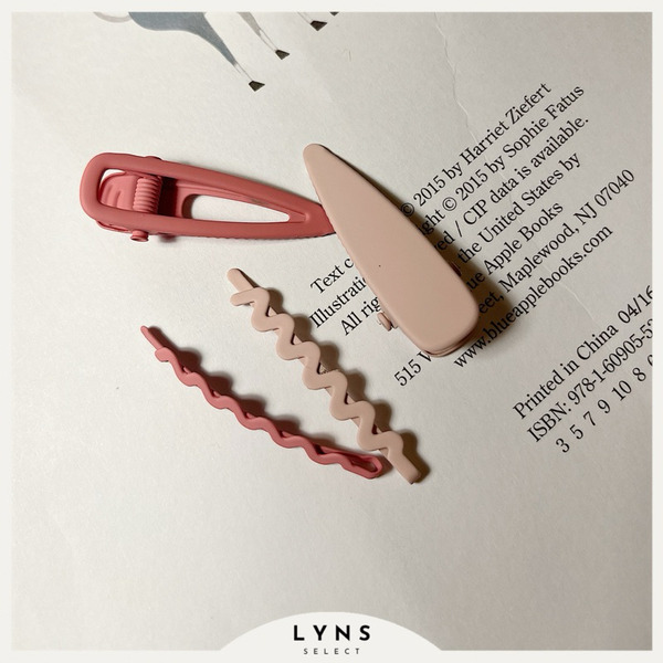 彩色波浪兒童寶寶瀏海髮夾