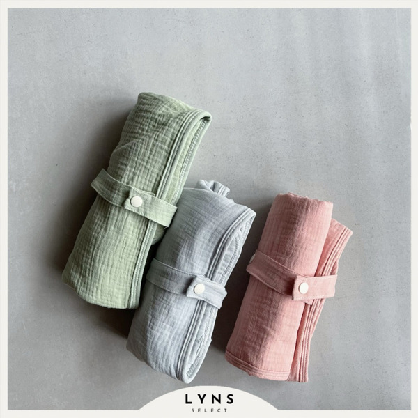 外出好幫手-防水尿布墊好收納 莫蘭迪色系