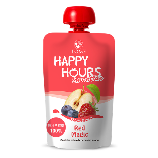 大地之愛 Happy Hours 生機纖果飲(蘋果/藍莓/草莓) 100g/包