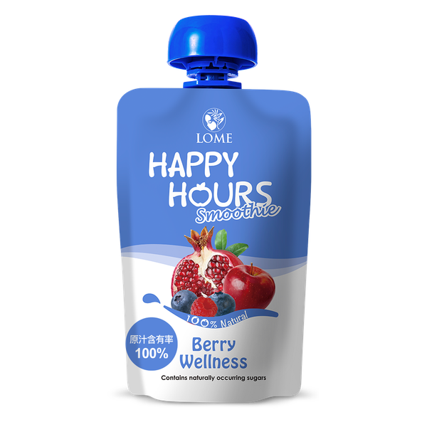 大地之愛 Happy Hours 生機纖果飲(蘋果/紅石榴/覆盆莓/藍莓) 100g/包