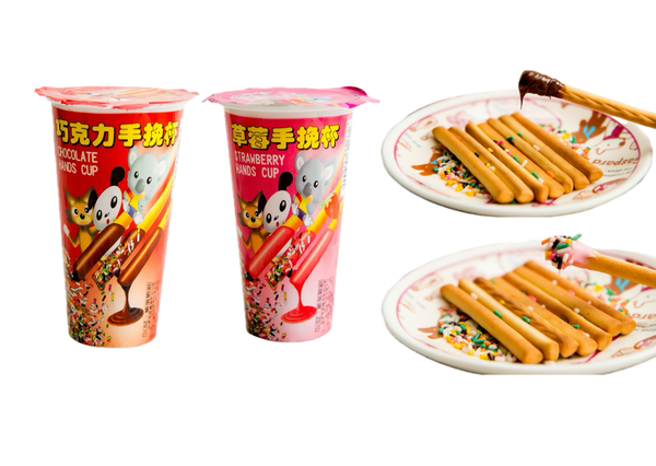 招牌古早味！彩米餅乾沾醬杯