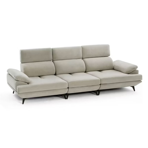 GIANNIS 多段式椅背前後調整 三人沙發