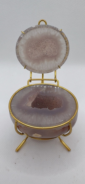 ❄️ 全天然 全拋 精拋 夢幻紫聚寶盆水晶｜｜7cm*6cm*5cm