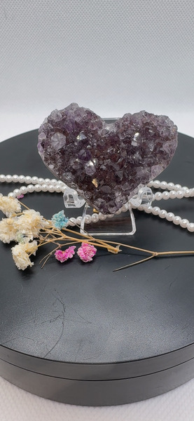 守護系小愛心晶洞  4.6cm*4cm  #1