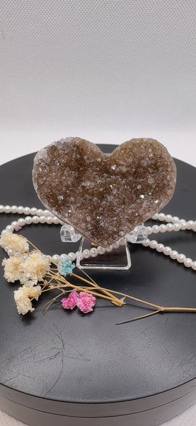 守護系小愛心晶洞  5cm*3.6cm  #2