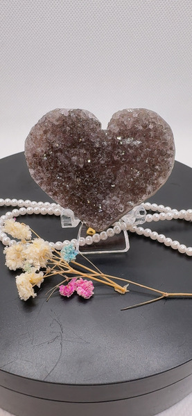 守護系小愛心晶洞  5.4cm*4.4cm  #3