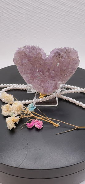 守護系小愛心晶洞  4.5cm*4cm  #4