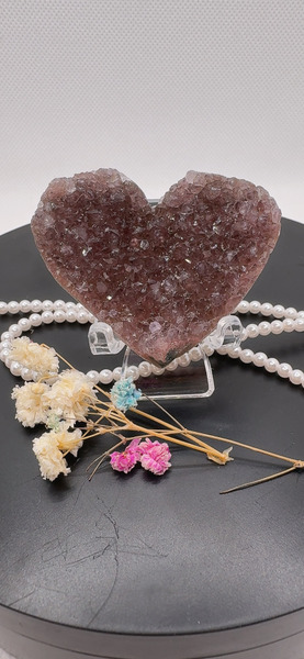 守護系小愛心晶洞  3.9cm*4.9cm  #6