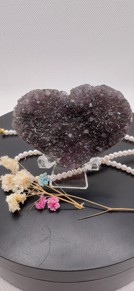 守護系小愛心晶洞  6cm*4cm  #8