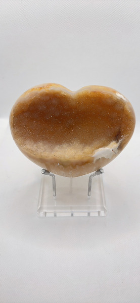 全拋款  金黃色聚寶盆  愛心啵啵水晶｜12cm*8.8 cm*3cm-