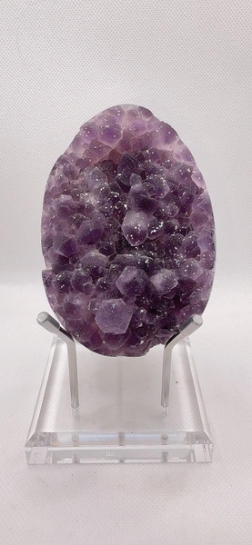 全拋款 天然 牙軟帶雪景紫龍蛋｜7.5cm*10*4.8cm