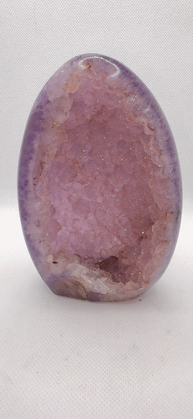 全拋款 天然 爆閃紫彩色龍蛋｜8.5cm*12cm*3.5cm