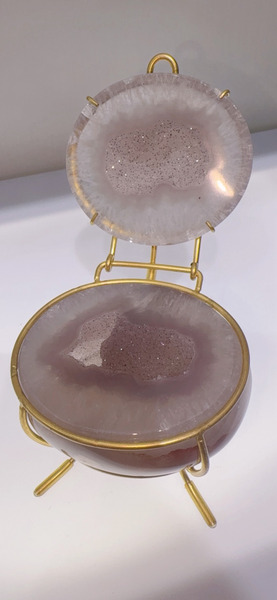 全拋款  天然     夢幻紫迷你聚寶盆｜｜ 8cm*6cm*6cm